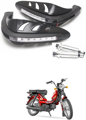 PRTEK Motorcycle Universal Bike Hand Guards with DRL Running Light 158 Bike Crash Guard(Universal For Bike)