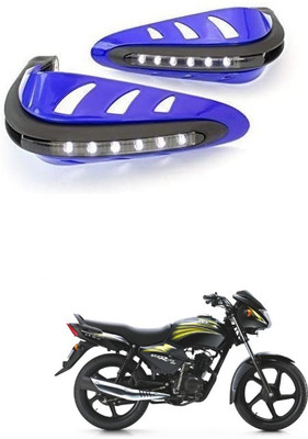 PRTEK Motorcycle Universal Bike Hand Guards with DRL Running Light 344 Bike Crash Guard(TVS)