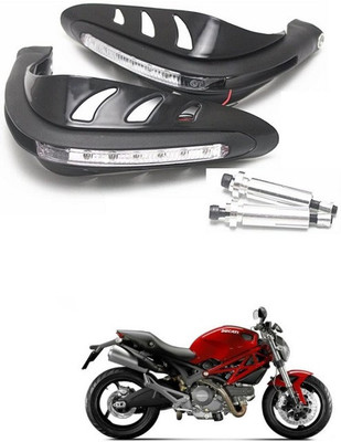 PRTEK Motorcycle Universal Bike Hand Guards with DRL Running Light 106 Bike Crash Guard(TVS)