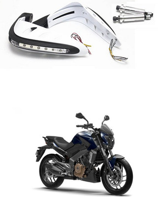 PRTEK Motorcycle Universal Bike Hand Guards with DRL Running Light 821 Bike Crash Guard(Bajaj)