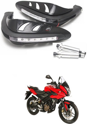 PRTEK Motorcycle Universal Bike Hand Guards with DRL Running Light 126 Bike Crash Guard(Bajaj)