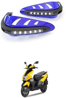 PRTEK Motorcycle Universal Bike Hand Guards with DRL Running Light 308 Bike Crash Guard(TVS)