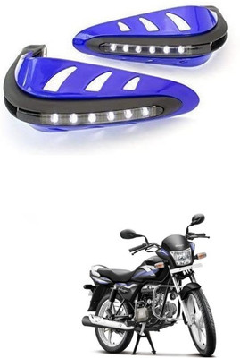 PRTEK Motorcycle Universal Bike Hand Guards with DRL Running Light 338 Bike Crash Guard(Hero)