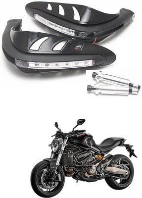 PRTEK Motorcycle Universal Bike Hand Guards with DRL Running Light 108 Bike Crash Guard(TVS)