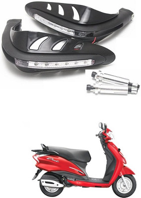 PRTEK Motorcycle Universal Bike Hand Guards with DRL Running Light 109 Bike Crash Guard(Hero)