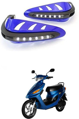 PRTEK Motorcycle Universal Bike Hand Guards with DRL Running Light 258 Bike Crash Guard(Universal For Bike)