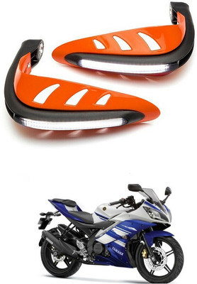 PRTEK Motorcycle Universal Bike Hand Guards with DRL Running Light 516 Bike Crash Guard(Yamaha)