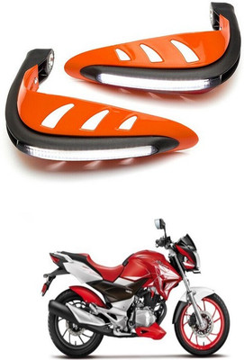 PRTEK Motorcycle Universal Bike Hand Guards with DRL Running Light 424 Bike Crash Guard(Honda)
