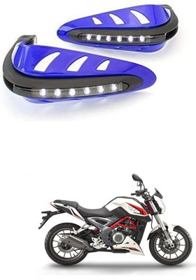 PRTEK Motorcycle Universal Bike Hand Guards with DRL Running Light 359 Bike Crash Guard(Universal For Bike)