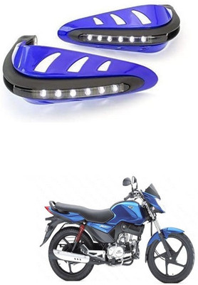 PRTEK Motorcycle Universal Bike Hand Guards with DRL Running Light 342 Bike Crash Guard(Mahindra)