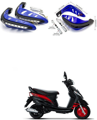 PRTEK Motorcycle Universal Bike Hand Guards with DRL Running Light 330 Bike Crash Guard(Mahindra)