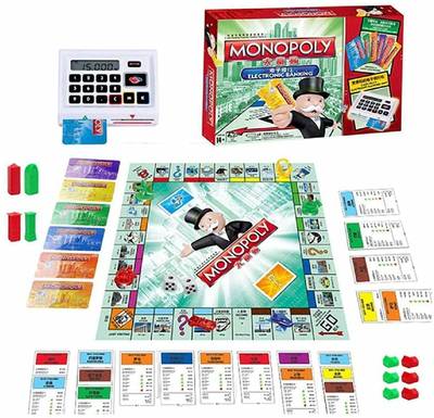 shopviashipping Monopoly Electronic Banking Board Game | Family Board Game Money & Assets Games Board Game