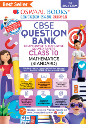 Oswaal Cbse Chapterwise & Topicwise Question Bank Class 10 Mathematics Standard Book (for 2023 Exam)(English, Paperback, unknown)