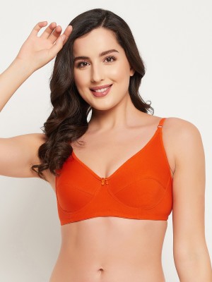 Clovia Women Full Coverage Non Padded Bra(Orange)