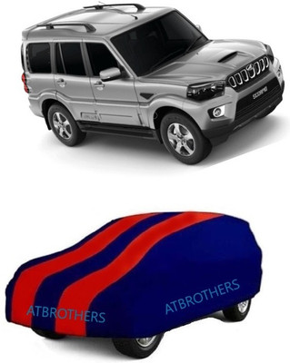 ATBROTHERS Car Cover For Mahindra Scorpio S3 Diesel (Without Mirror Pockets)(Blue, Red)