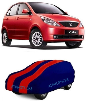 SRI GORAKHNATH TRADERS Car Cover For Tata Vista (Without Mirror Pockets)(Blue, Red)