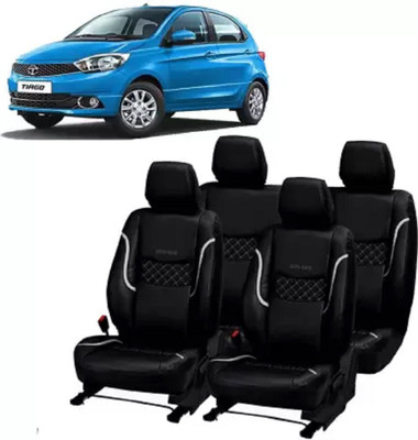 autodesign PU Leather Car Seat Cover For Tata Tiago(Detachable Head Rest, Mono Back Seat, Without Back Seat Arm Rest, 5 Seater, 2 Back Seat Head Rests)