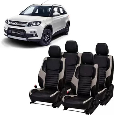 autodesign PU Leather Car Seat Cover For Maruti Vitara Brezza(All Detachable Headrest, Split Back Seat, With Back Seat Arm Rest, 5 Seater, 2 Back Seat Head Rests)