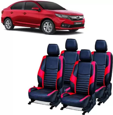 autodesign PU Leather Car Seat Cover For Honda Amaze(All Detachable Headrest, Mono Back Seat, With Back Seat Arm Rest, 5 Seater, 2 Back Seat Head Rests)