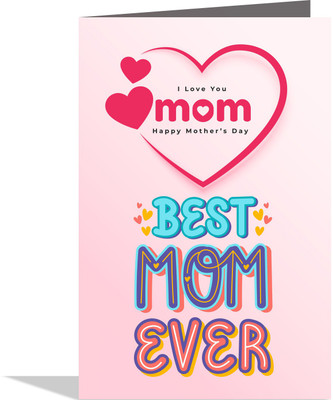 GIFT MY PASSION Happy Mothers Day Greeting Card Mom Maa Mother Mummy Greeting Card(Multicolor, Pack of 1)