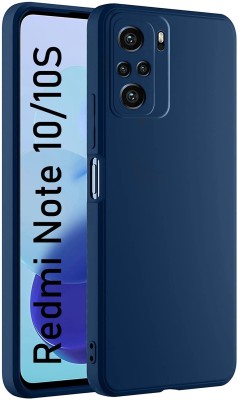 Kosher Traders Back Cover for Xiaomi Redmi Note 10S(Blue, Dual Protection, Silicon)