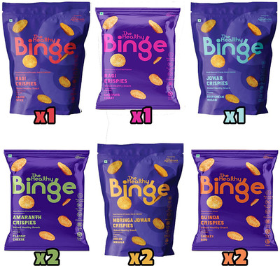 The Healthy Binge Assorted pack of 9 (40gx9) Chips(9 x 40 g)