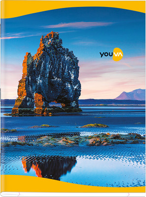 NAVNEET Youva Soft Bound 18x24 cm Book-size Notebook Single Line 172 Pages(Multicolor, Pack of 3)