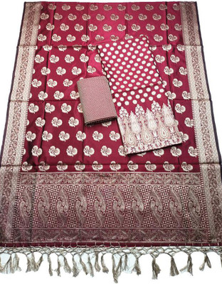 The SDF India Art Silk Self Design Salwar Suit Material