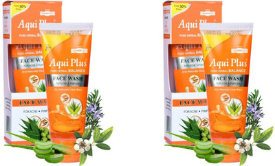 aqui plus Anti Pimples Facewash pack of 2 Face Wash(100 ml)