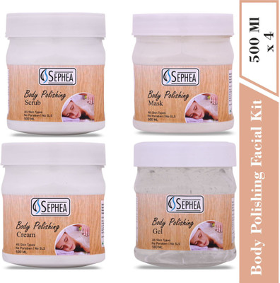 SEPHEA Body Polishing Kit - Scrub,Massage(4 Items in the set)