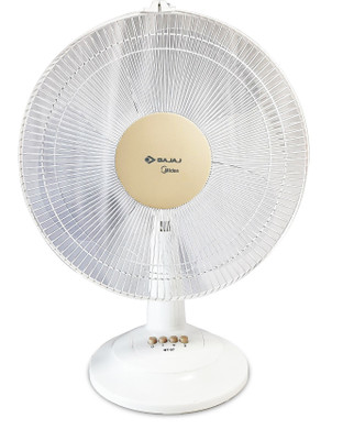 BAJAJ MIDIEA BT-07 400MM Silent Operation 400 mm Table Fan(WHITE | Pack of 1)