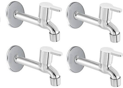 DALTON Long Body Tap - (Pack of 4) With Flange Bib Tap Faucet(Wall Mount Installation Type)