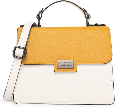 KLEIO Women Yellow Handbag