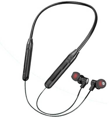 TEQIR Sports Stereo Jogger,Running,Gyming Bluetooth Headset Neckband Bluetooth Headset(Black, In the Ear)