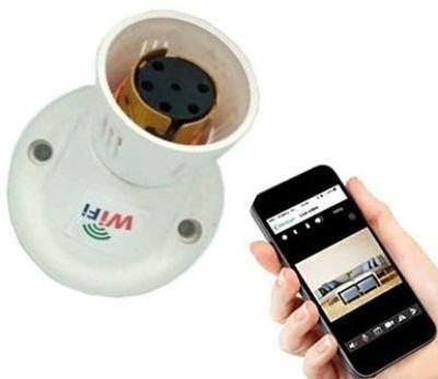 SKY HUB 1080P Holder Camera WiFi Wireless Spy Cam Mini Bulb Holder Best Security Camera Security Camera(120 GB, 1 Channel)