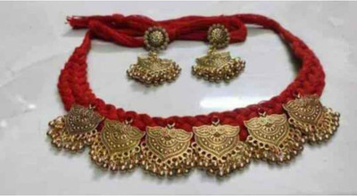 MAYANKS Fabric Gold Jewellery Set(Pack of 1)