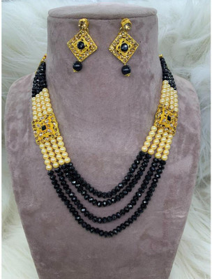 GEODE DELIGHT Alloy Gold-plated Multicolor Jewellery Set(Pack of 1)