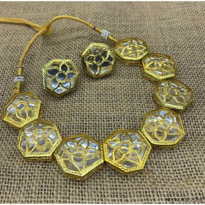 GEODE DELIGHT Alloy Gold-plated Multicolor Jewellery Set(Pack of 1)