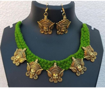 MAYANKS Fabric Gold Jewellery Set(Pack of 1)