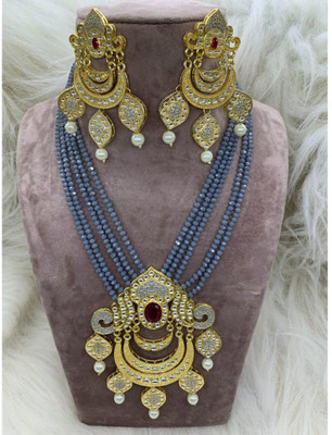GEODE DELIGHT Alloy Gold-plated Multicolor Jewellery Set(Pack of 1)