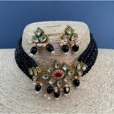 GEODE DELIGHT Alloy Gold-plated Multicolor Jewellery Set(Pack of 1)