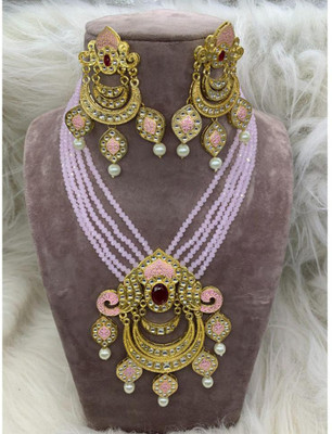 GEODE DELIGHT Alloy Gold-plated Multicolor Jewellery Set(Pack of 1)