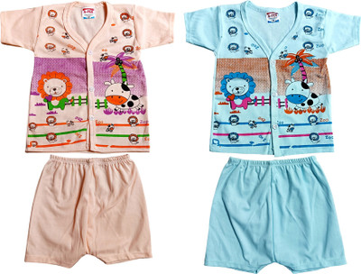 ATXP Baby Boys & Baby Girls Party(Festive) T-shirt Shorts(Multicolor_3)