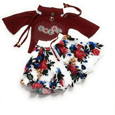 quitfastion Baby Girls Casual Top Skirt(MAROON)