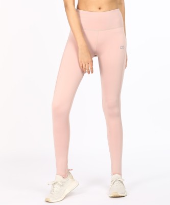 One/Zero By Koovs Churidar Length Western Wear Legging(Pink, Solid)