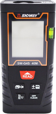 SYGA Distance Meter 40m Digital Laser Distance Measuring Tape Tool, Distance Measuring Meter (40 meter) Non-magnetic Engineer's Precision Level(12 cm)