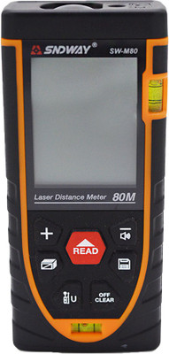 SYGA Distance Meter 80m Digital Laser Distance Measuring Tape Tool, Distance Measuring Meter (80 meter) Non-magnetic Engineer's Precision Level(12 cm)