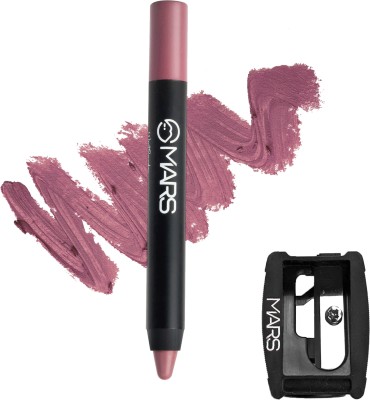 MARS Long Lasting Won't Smudge proof Budge Matte Lip Crayon with Sharpner(I Am Unstoppable - 11, 3.5 g)