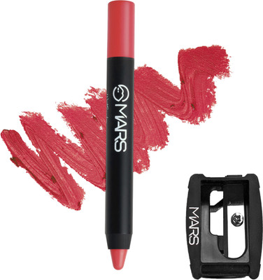 MARS Long Lasting Won't Smudge proof Budge Matte Lip Crayon with Sharpner(I Won't Give Up - 06, 3.5 g)