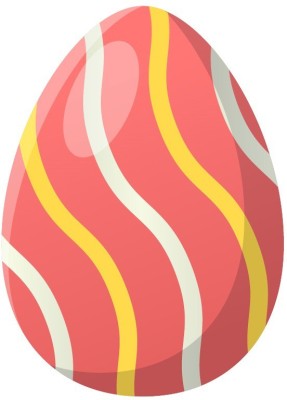 Bhai Please Easter Egg (Orange) Wooden Fridge Magnet Fridge Magnet Pack of 1(Multicolor)